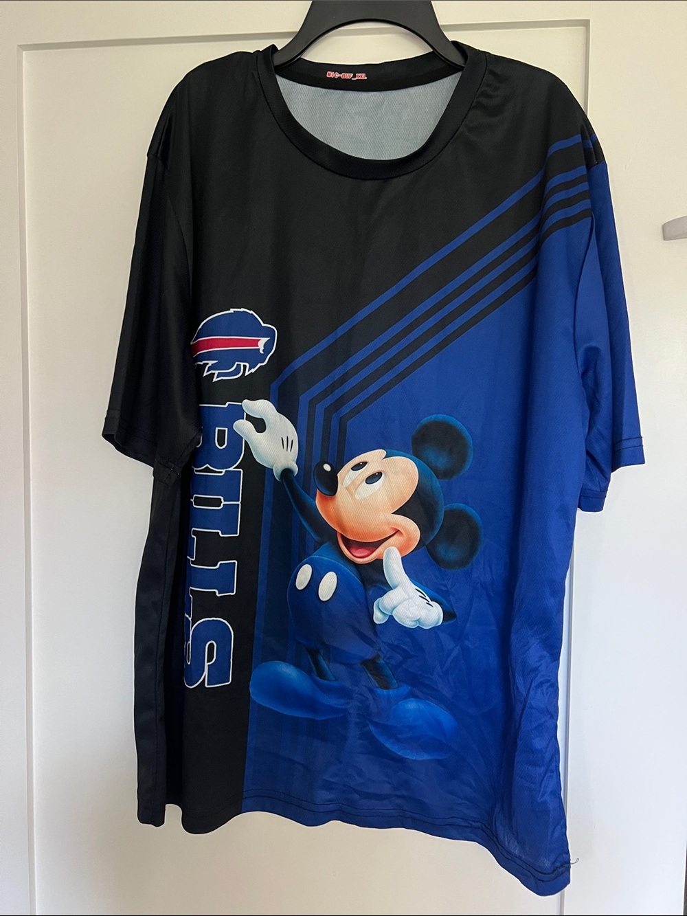 Mickey Mouse x Bills Graphic Tee - Black & Royal Blue